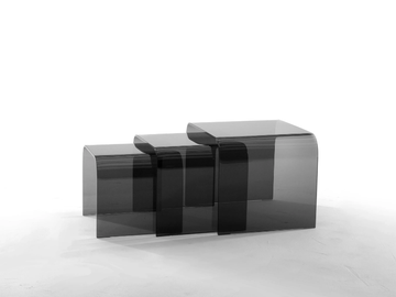 ANEMONE - Low rectangular glass coffee table by Tonin Casa - view 2